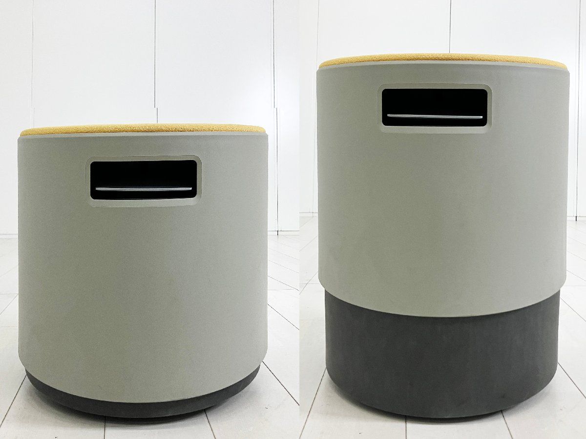 スチールケース■ターンストーンブイ　バランスチェア　スツール　オフィス　グレー系 スチールケース□ターンストーンブイ バランスチェア スツール