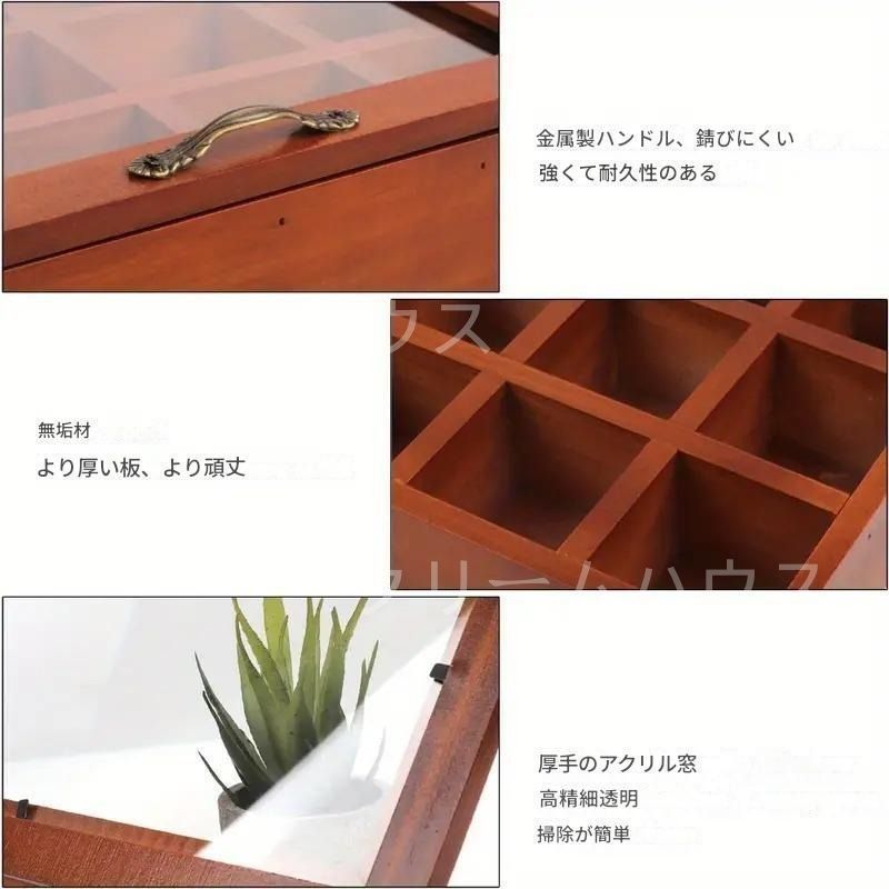 新しい未使用 木製 ジュエリーボックス アクセサリーケース 収納