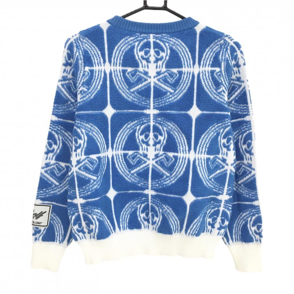 MARK & LONA スカル柄　ニット 38 レディース ゴルフ　美品 MARK & LONA スカル柄 ニット 38 レディース ゴルフ 美品 超美品