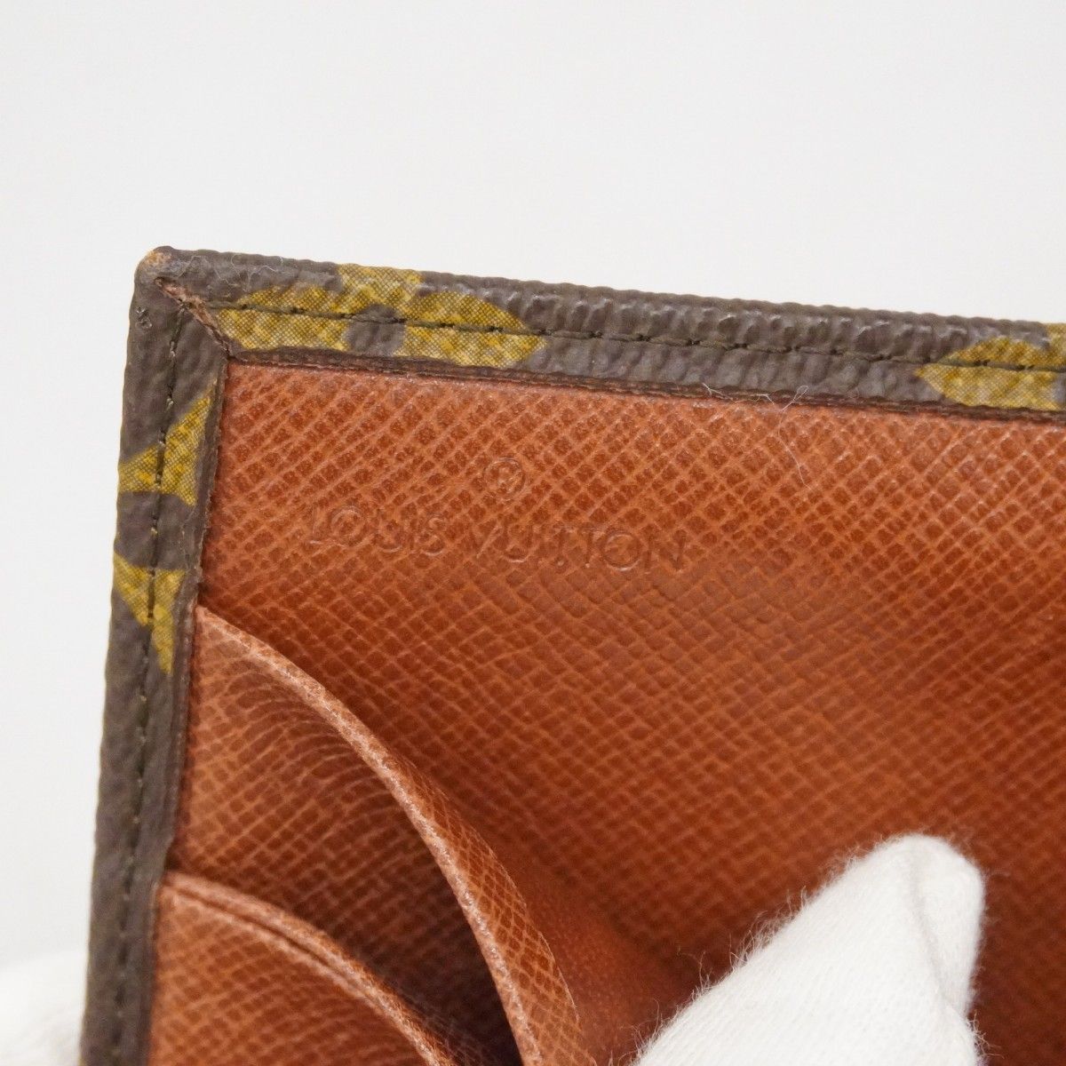 6ad3574】ルイヴィトン 三つ折り財布 モノグラム ポルトモネ ビエ