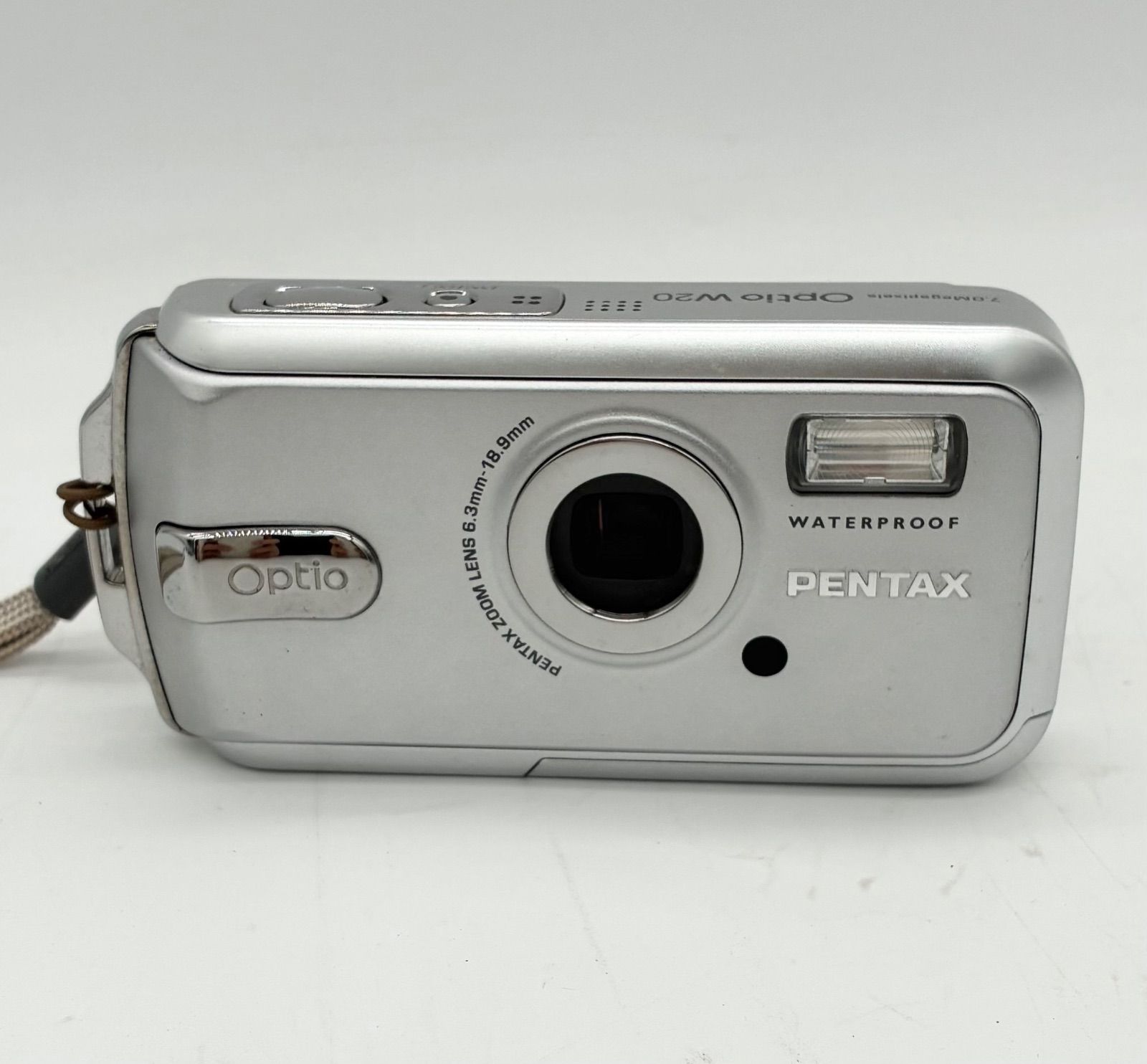 PENTAX ペンタックス optio W20 シルバー 動作確認済 PENTAX ペンタックス optio W20 シルバー 動作確認済 中古