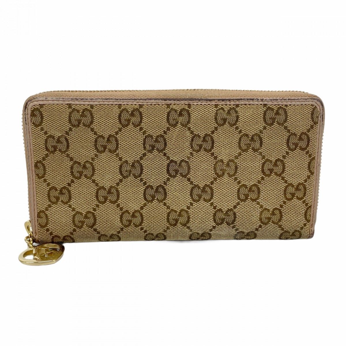 6ad3710-k】グッチ 長財布 GGキャンバス 282477 キャンバス ブラウン
