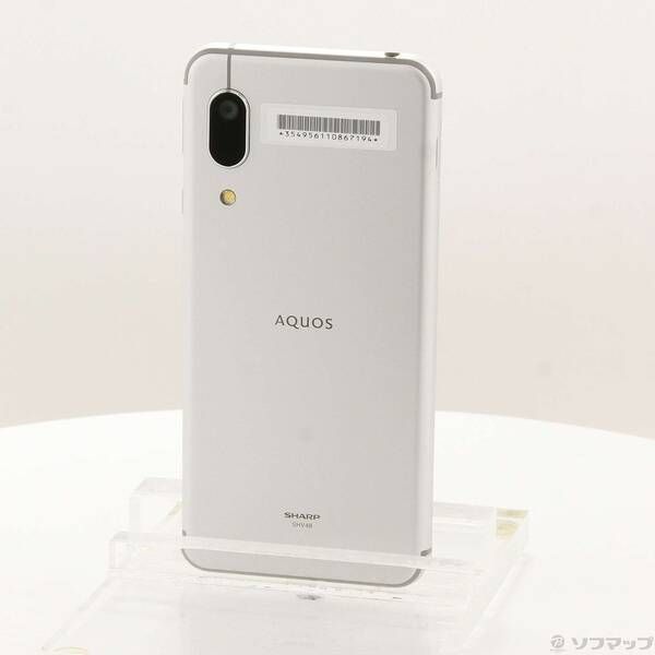 中古品〕 AQUOS sense3 basic 32GB シルバー SHV48 auロック解除SIM