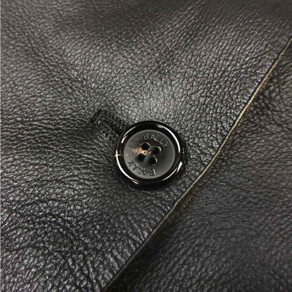 美品 BALLY バリー vintage ラムスキン レザー ジャケット ブルゾン