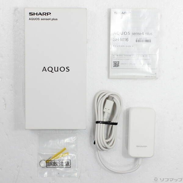 中古品〕 AQUOS sense4 plus 128GB パープル SH-M16 SIMフリー【344