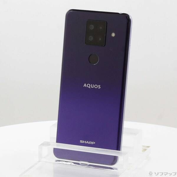 中古品〕 AQUOS sense4 plus 128GB パープル SH-M16 SIMフリー【344