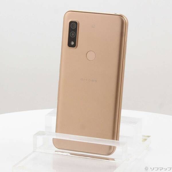 中古品〕 arrows We 64GB ローズゴールド FCG01 au SIMフリー【348