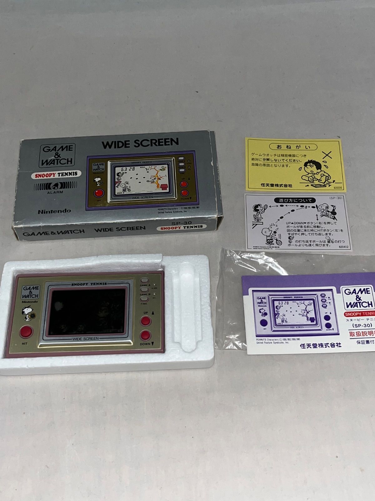 任天堂 ゲーム&ウォッチ SP-30 スヌーピーテニス 任天堂 ゲームウォッチ GAME&WATCH スヌーピー テニス SP-30 Nintendo