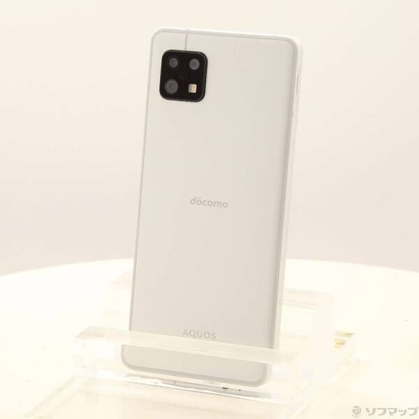 中古品〕 AQUOS sense6 64GB シルバー SH-54B docomo SIMフリー【344