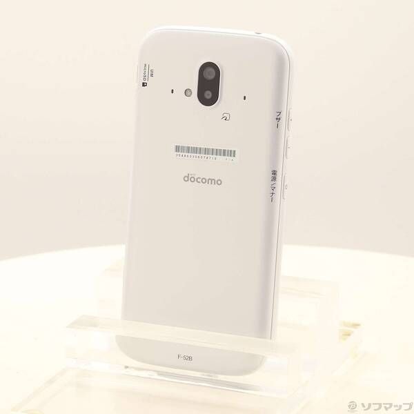 中古品〕 らくらくスマートフォン 64GB ホワイト F-52B docomo SIM