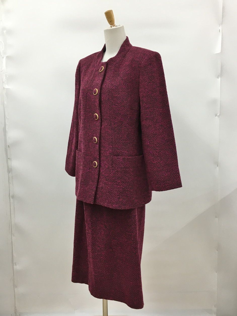 レリアン　lelian レディース　セットアップ　ノーカラージャケット　スカート レリアン lelian レディース セットアップ ノーカラージャケット