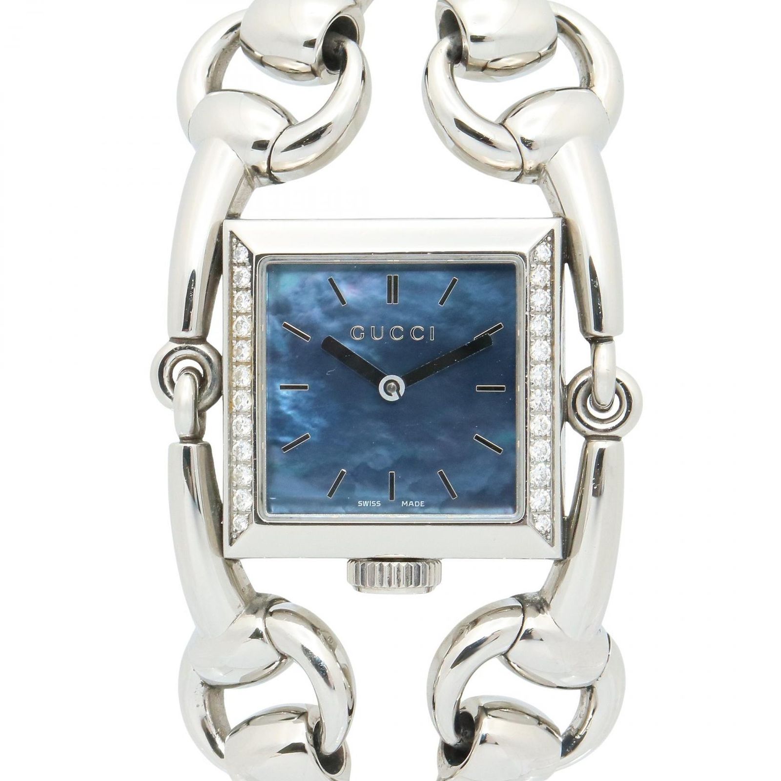 【希少】GUCCI グッチ 腕時計 116.3 シニョーリア ブルー シェル グッチ GUCCI 腕時計 シニョーリア 116.3 ブルーシェル ステンレス
