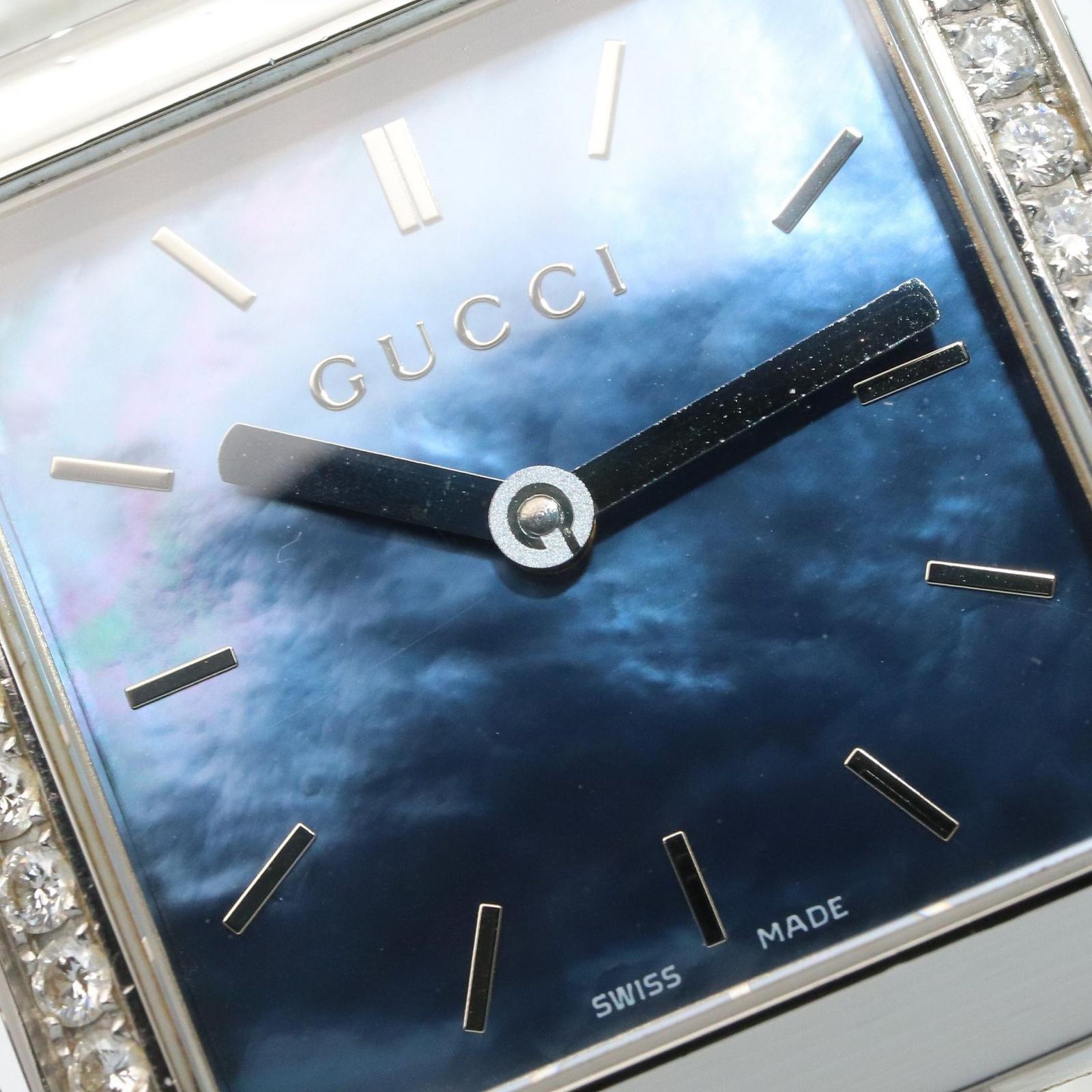 グッチ GUCCI 腕時計 シニョーリア 116.3 ブルーシェル ステンレス