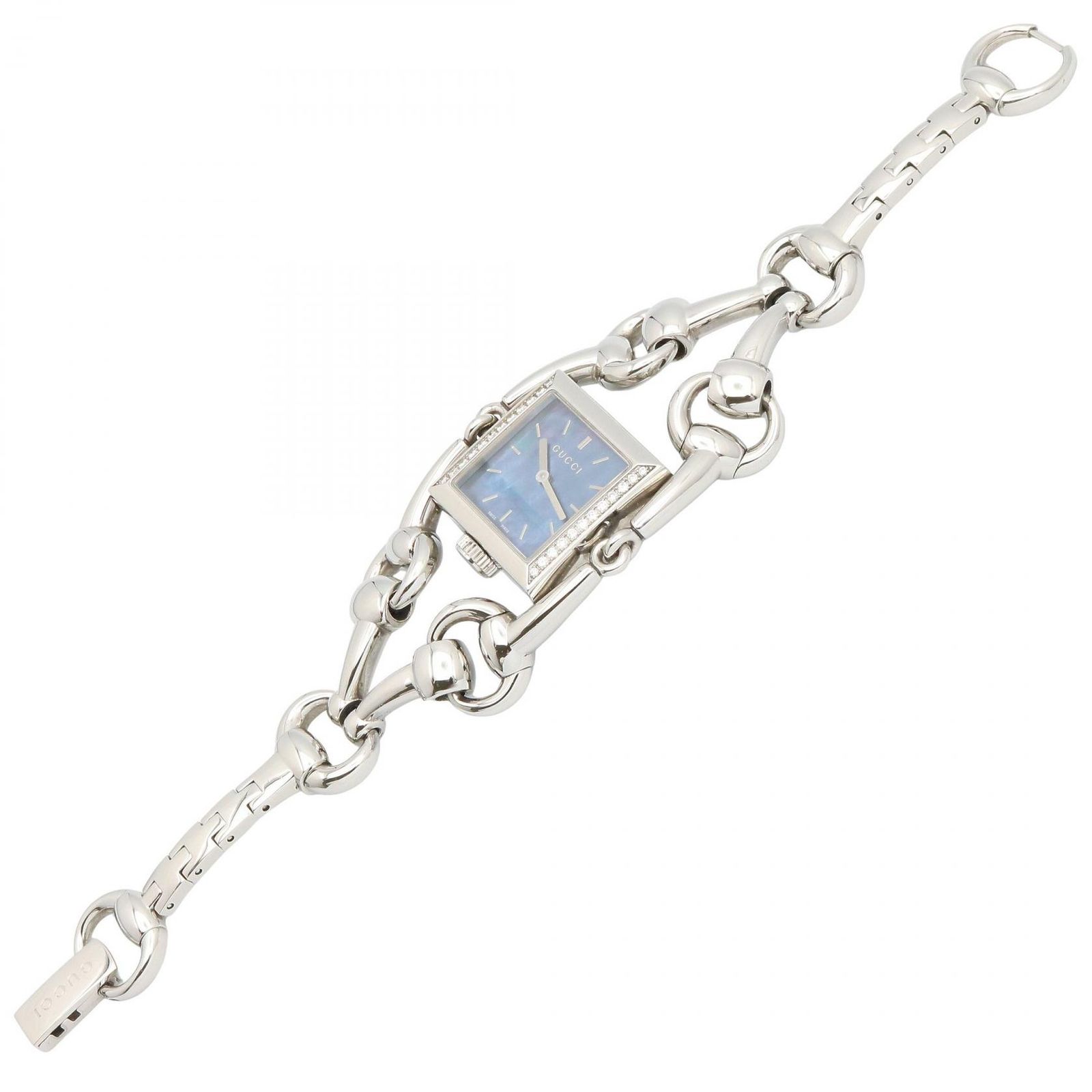 グッチ GUCCI 腕時計 シニョーリア 116.3 ブルーシェル ステンレス