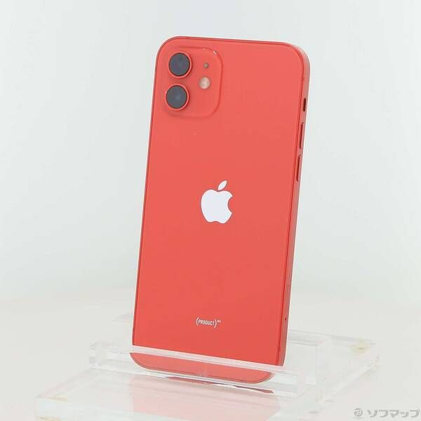中古品〕 iPhone12 64GB プロダクトレッド MGHQ3J／A SIMフリー【344