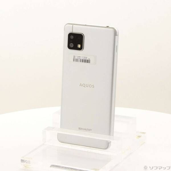 中古品〕 AQUOS sense4 lite 64GB シルバー SH-RM15 楽天 SIMフリー