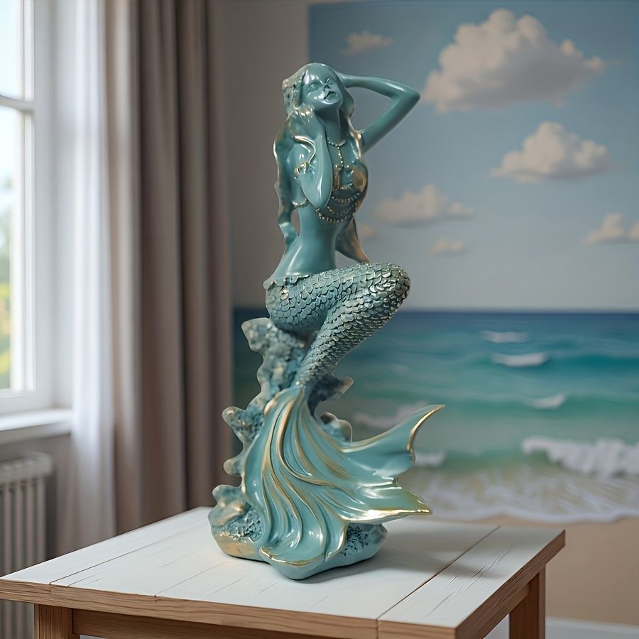 置物 オブジェ ガーデンオーナメント 人魚 マーメイド ヴィンテージ風