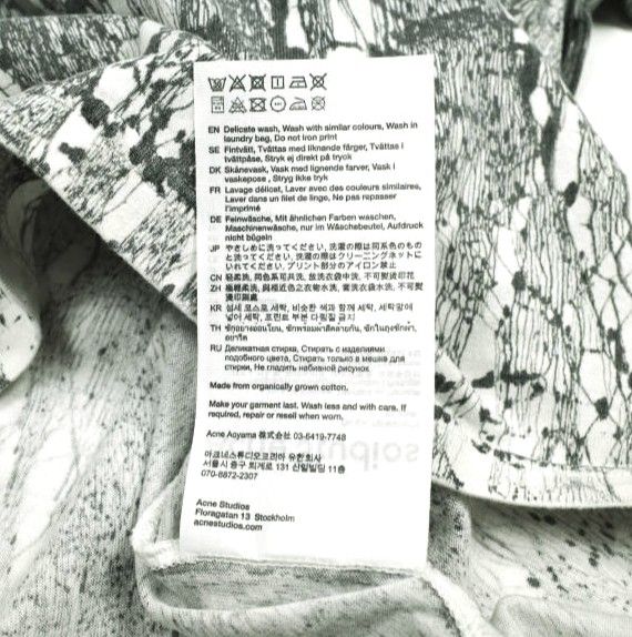 新品 Acne Studios アクネストゥディオズ 25SS PLASTER PRINT T-SHIRT