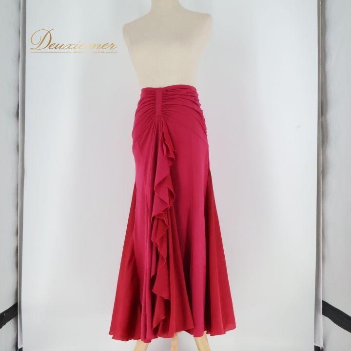 Chacott チャコット 社交ダンス衣装 上下セット ツーピース フリル