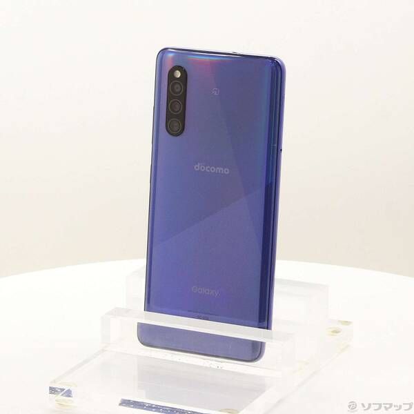 中古品〕 GALAXY A41 64GB ブルー SC-41A docomoロック解除SIMフリー