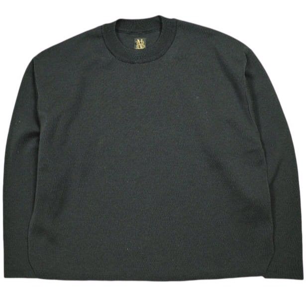 BATONER バトナー 24AW 日本製 32G SMOOTH WOOL CREW NECK KNIT 32 
