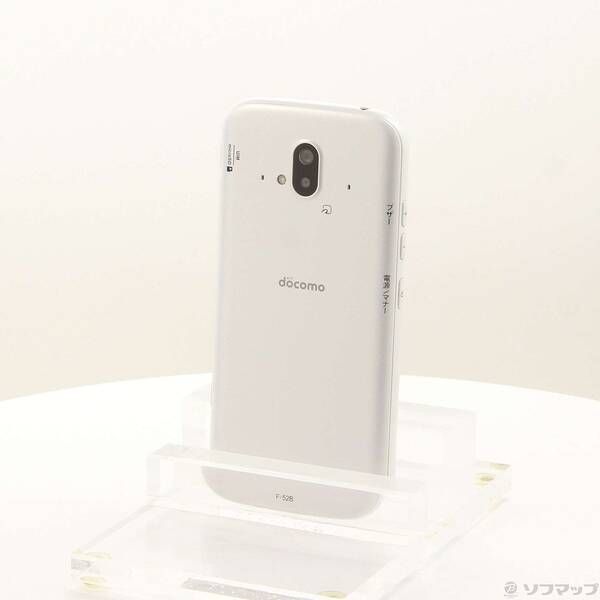 【良品中古】docomo F-52B 白本体 らくらくスマートフォン　11550 中古品〕 らくらくスマートフォン 64GB ホワイト F-52B docomo SIM