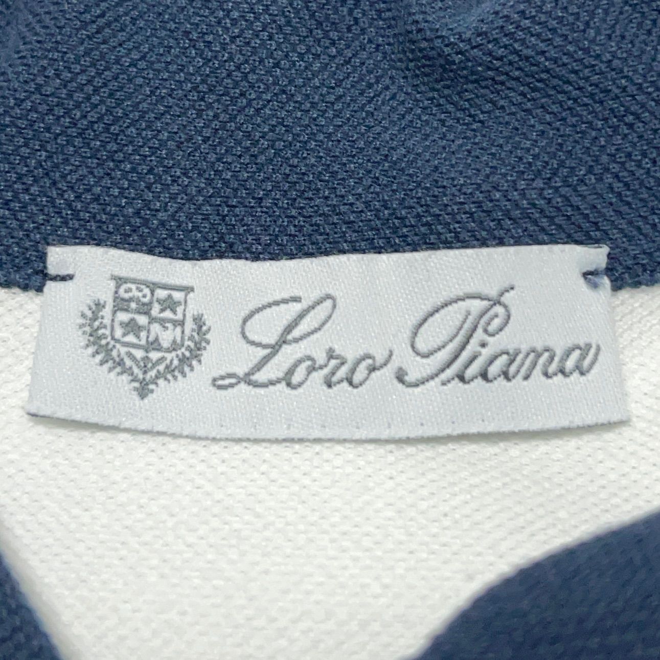 ロロピアーナ Loro Piana イタリア製 刺繍ロゴ バックプリント