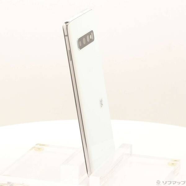 中古品〕 GALAXY S10 128GB プリズムホワイト SM-G973C 楽天 SIMフリー