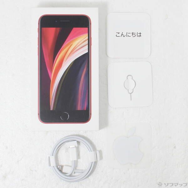 中古品〕 iPhone SE 第2世代 64GB プロダクトレッド MHGR3J／A SIM