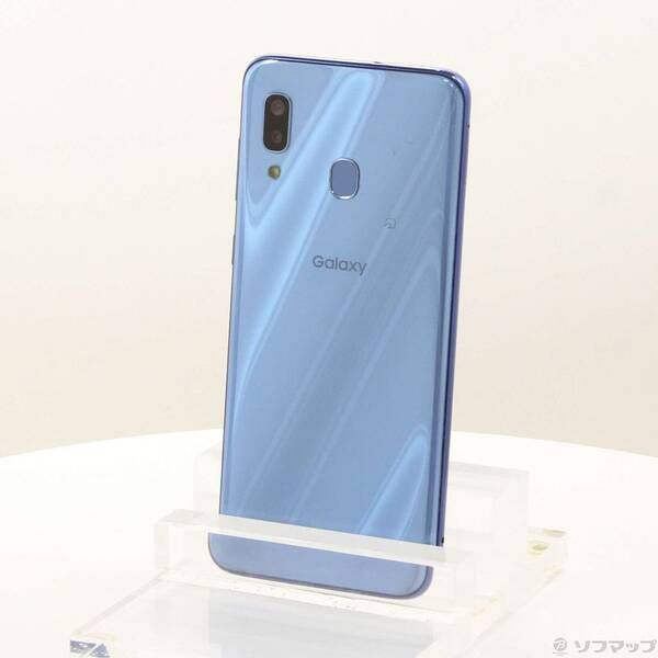 中古品〕 GALAXY A30 J:COM 64GB ブルー SCV43 SIMフリー【377