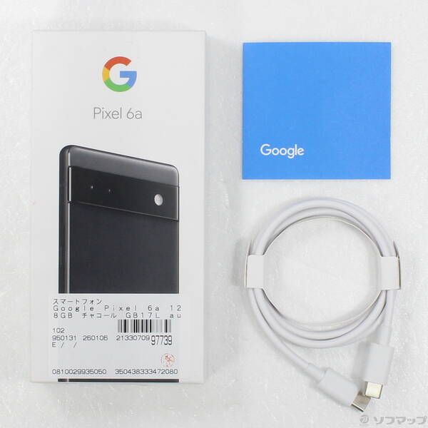 中古品〕 Google Pixel 6a 128GB チャコール GB17L au SIMフリー【368