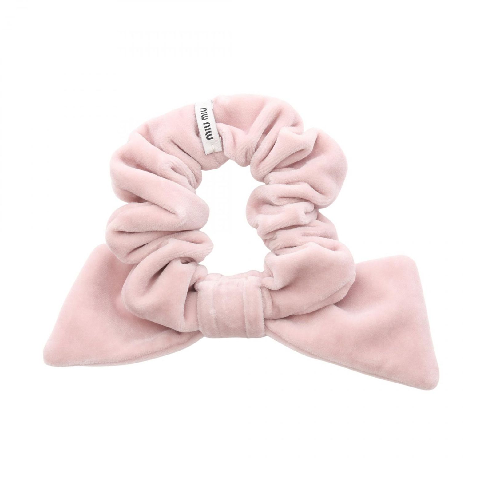 ミュウ ミュウ Miu Miu メタルロゴ リボン シュシュ 5IF181068F0E18