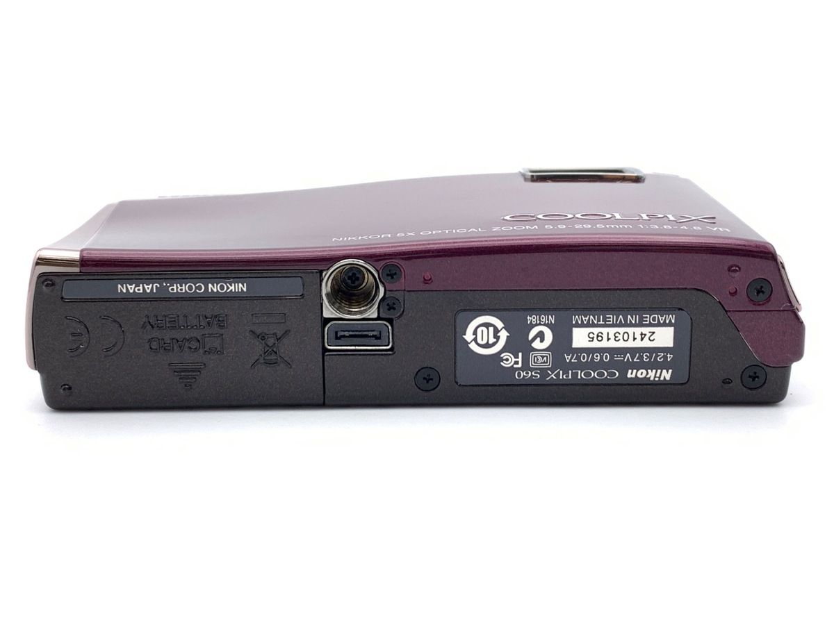 中古】 【難あり品】 ニコン COOLPIX S60 ワインレッド - メルカリ