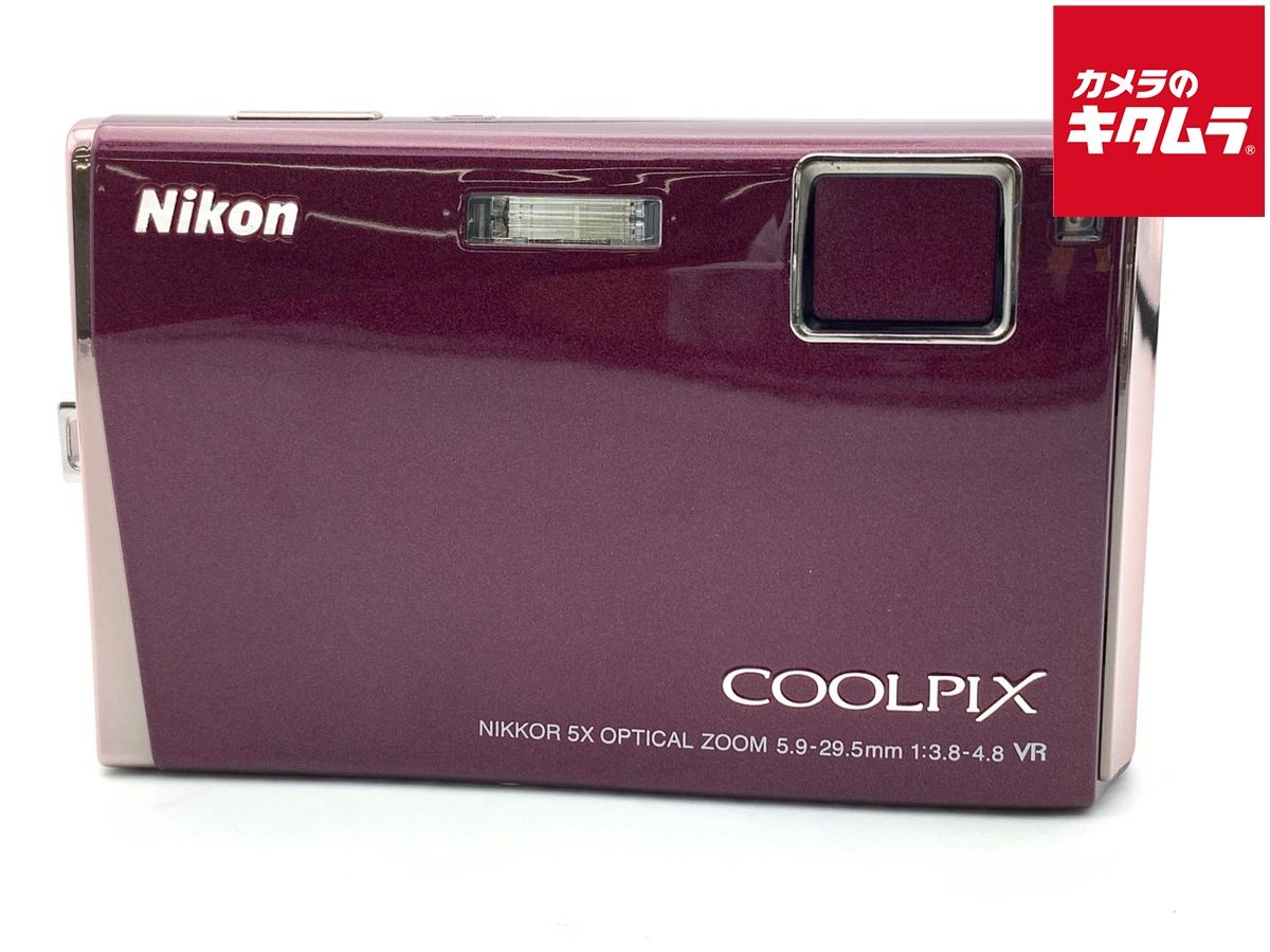 中古】 【難あり品】 ニコン COOLPIX S60 ワインレッド - メルカリ