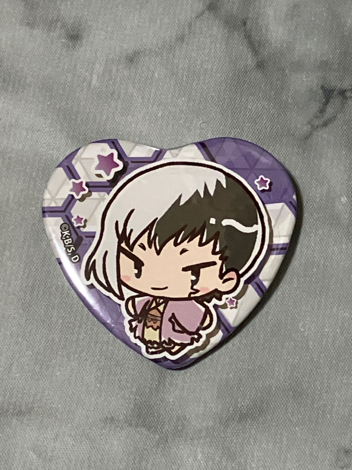 Dr.STONE あさぎりゲン ハート缶バッジ プリカップケーキ 購入特典