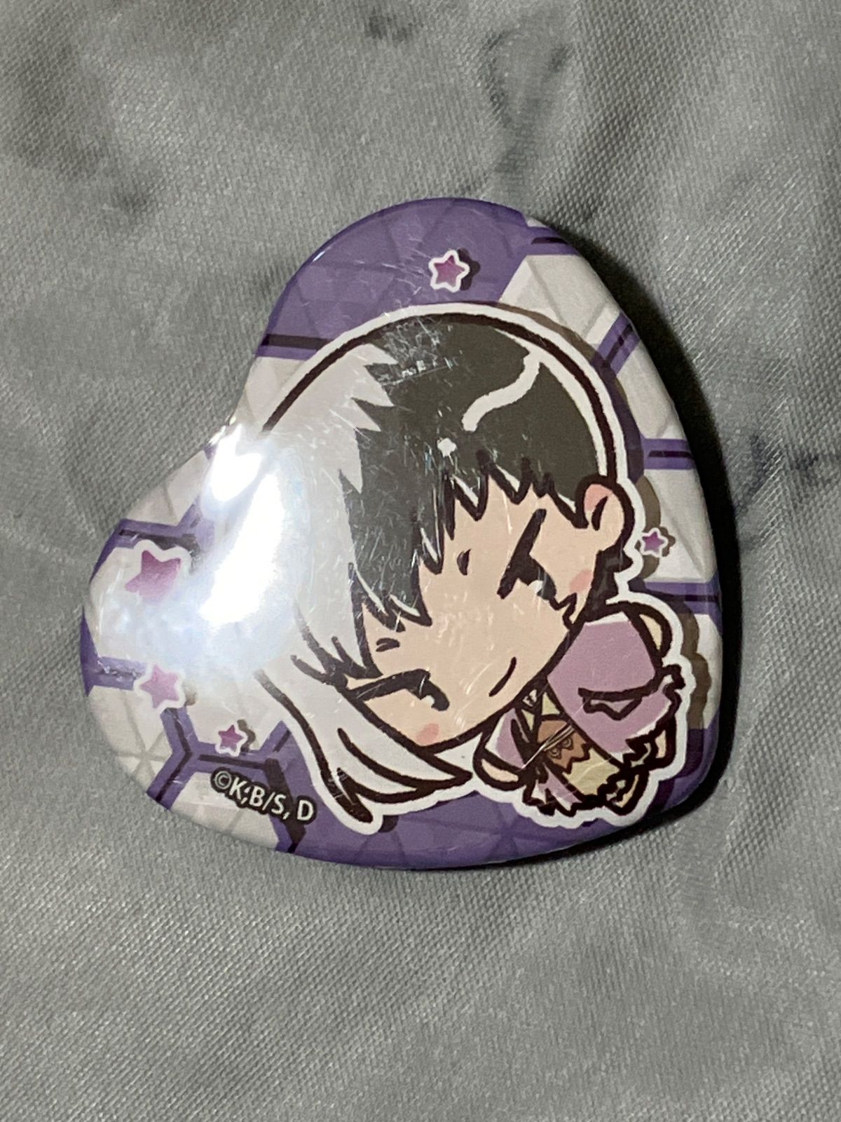 Dr.STONE あさぎりゲン ハート缶バッジ プリカップケーキ 購入特典