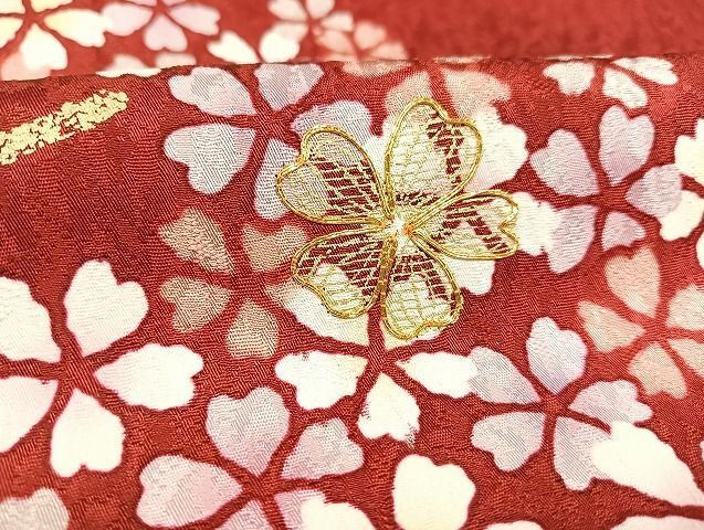 MP-00174 豪華振袖 駒刺繍 枝桜 暈し染め 金糸 正絹 逸品 - メルカリ