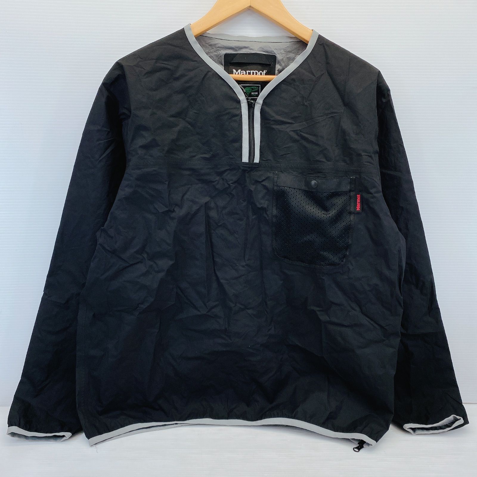 □ Marmot × Beams Golf ナイロンジャケット TOMNJK35BG ブラック