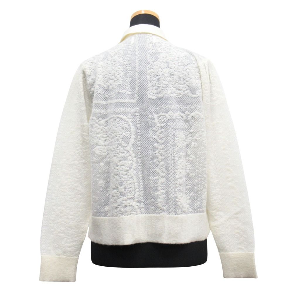 新品同様 muveil ミュベール バンダナ柄 ニット プルオーバー ポロ  