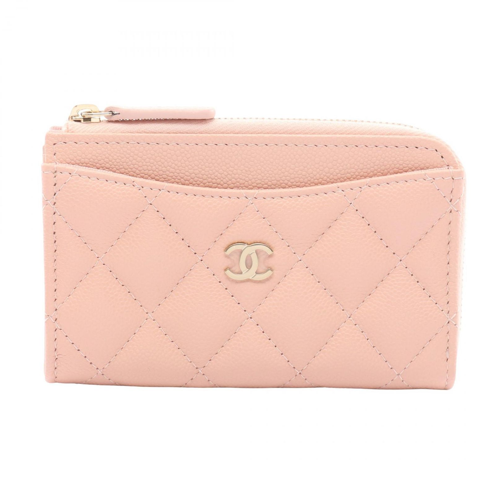 シャネル CHANEL コインケース マトラッセ AP3179 ベビーピンク レザー 