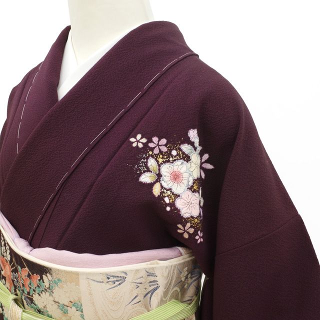 新古品】 訪問着 着物 未使用 正絹 桐屋 翠山工房 十日町 辻が花 絞り