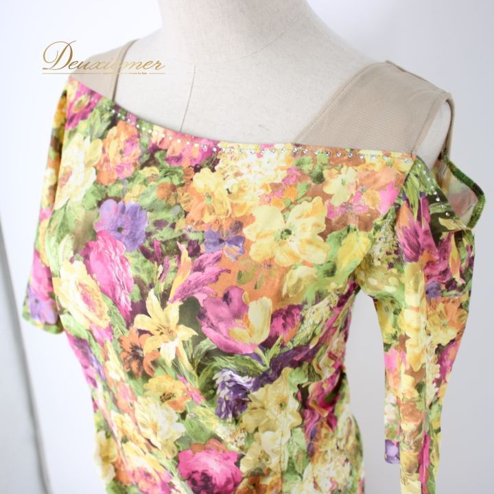 社交ダンス 衣装 スタンダード 上下セット ツーピース レッスンウェア