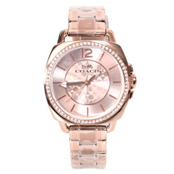 コーチ 時計 COACH ラインストーン シグネチャー ボーイフレンド