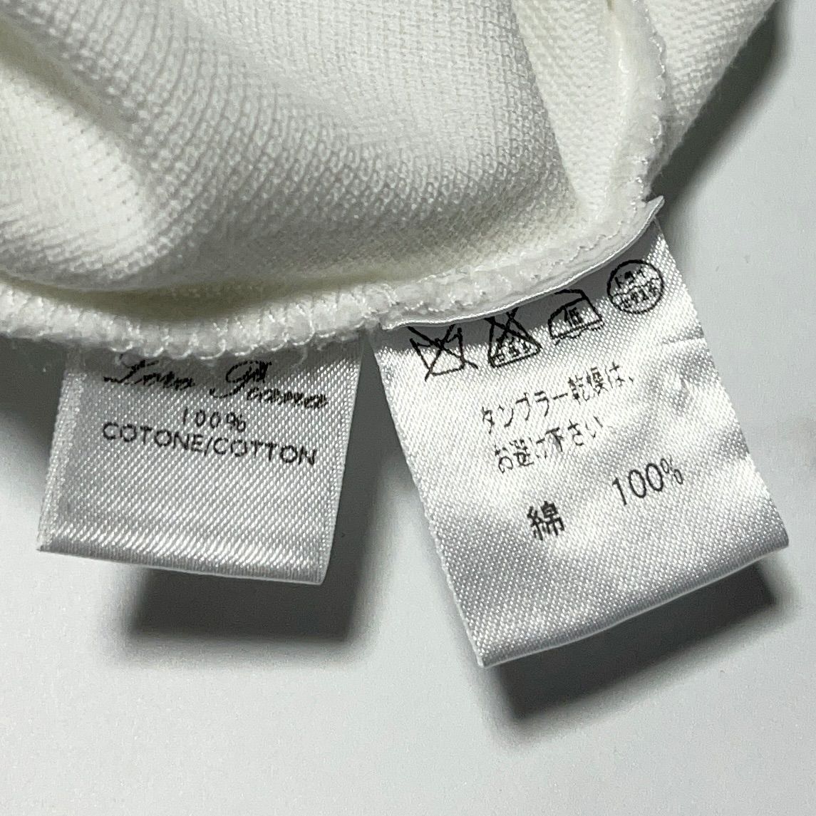 ロロピアーナ Loro Piana イタリア製 刺繍ロゴ バックプリント