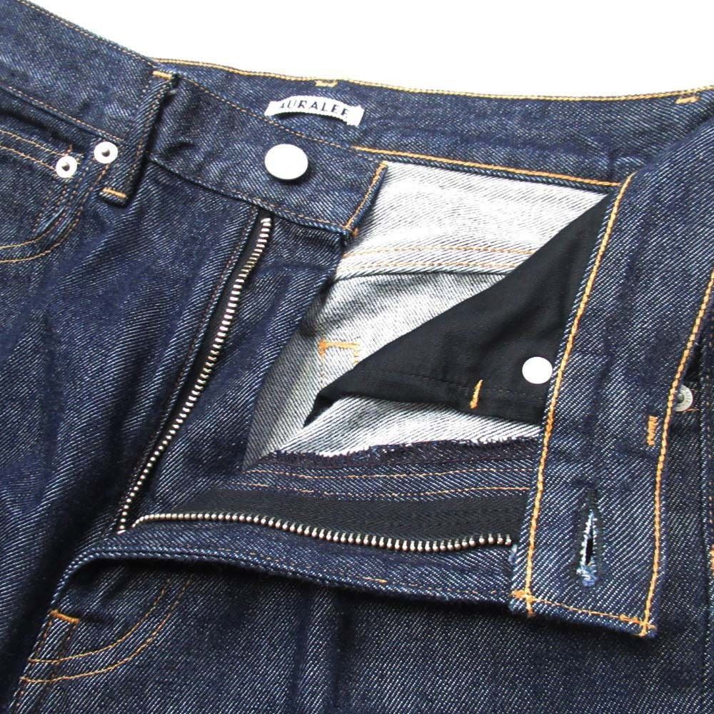 美品 オーラリー ハード ツイスト デニム インディゴ 5P パンツ 25インチ AURALEE（オーラリー） HARD TWIST DENIM 5P PANTS ハード ツイスト