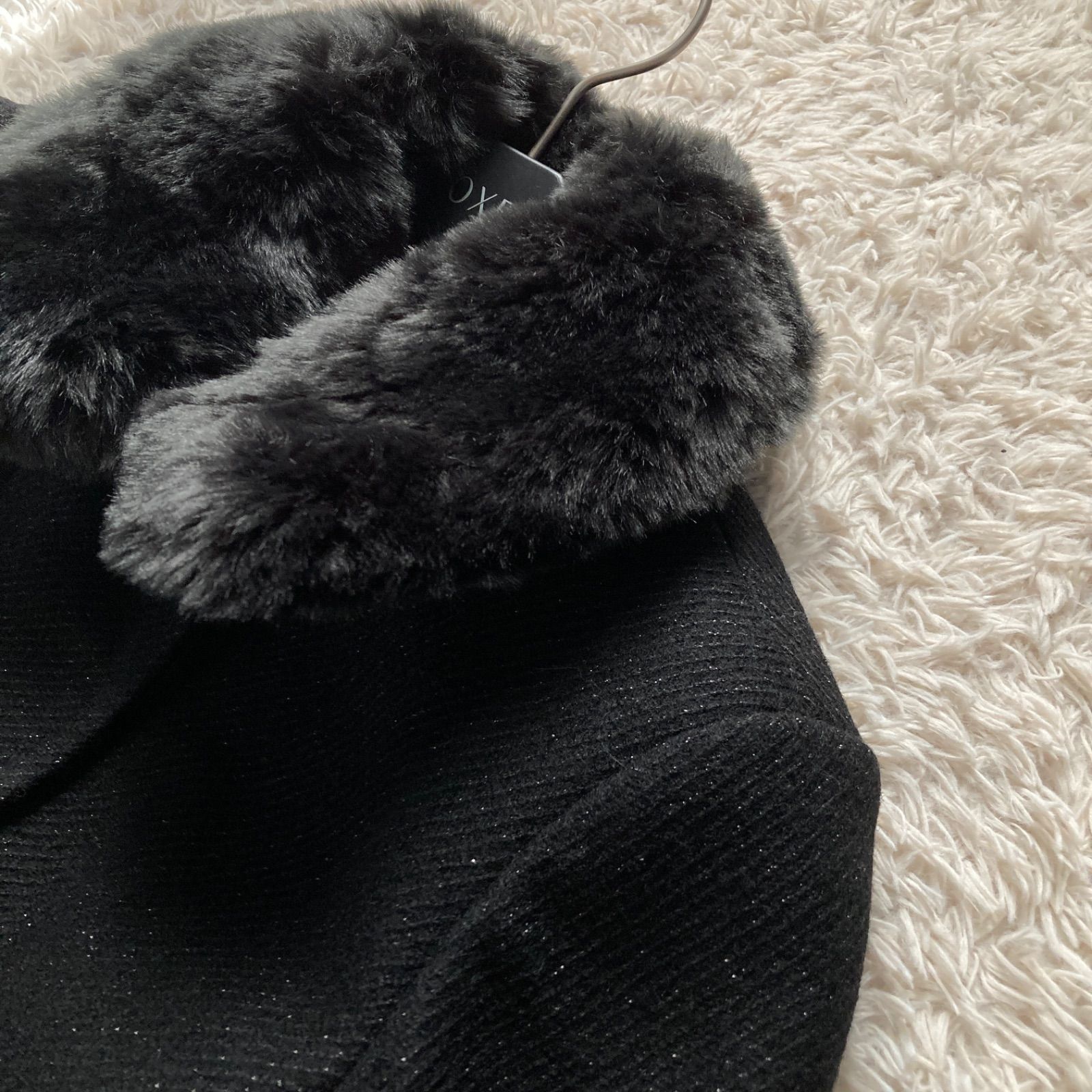 ケイトスペード ブラックコート サテン仕上げジュエルボタン最終値下げ！ ケイトスペード ブラックコート 割引 サテン仕上げジュエルボタン最終