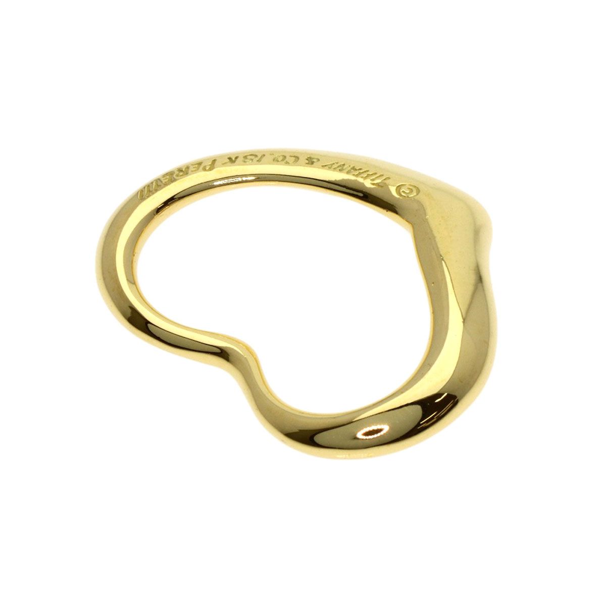 TIFFANY&Co. ティファニー オープンハート ペンダントトップ K18YG