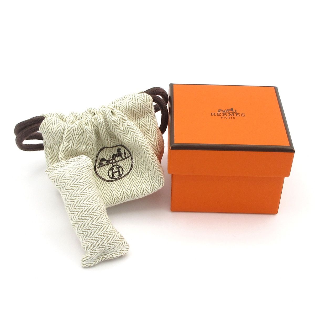 HERMES(エルメス) リング S美品 オランプPM ピンクゴールド×エトゥープ