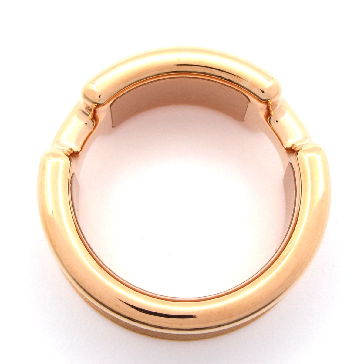 エルメスリング　オランプPM エトゥープ HERMES(エルメス) リング S美品 オランプPM ピンクゴールド×エトゥープ