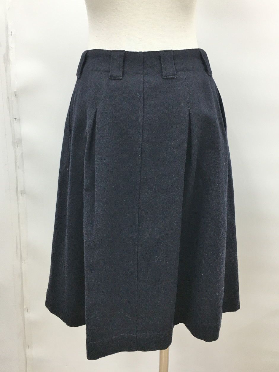 マーガレット・ハウエル MARGARET HOWELL スカート ネイビー タック